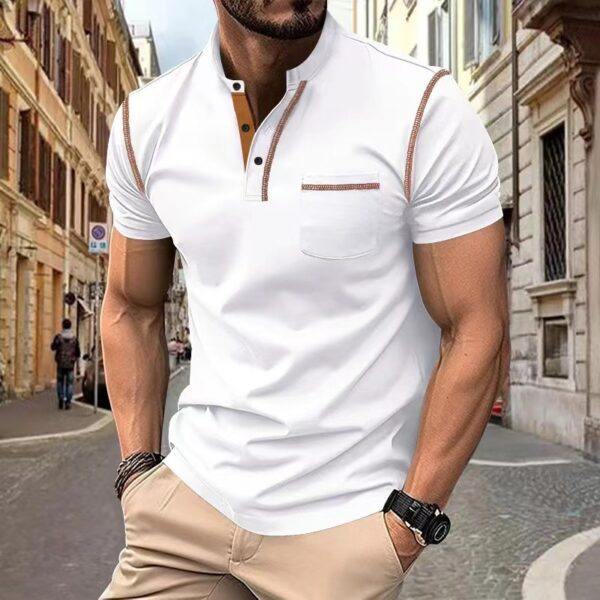 Short-sleeved Polo Shirt Summer Casual Quick-dry Tops Men Clothing - Image 6