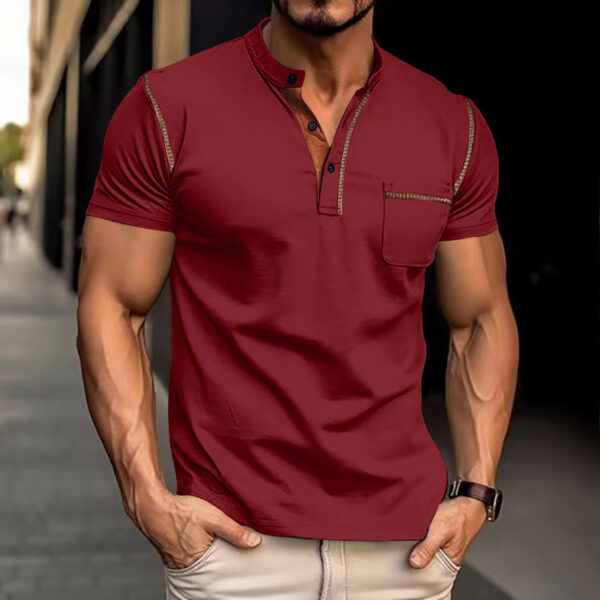 Short-sleeved Polo Shirt Summer Casual Quick-dry Tops Men Clothing - Image 9