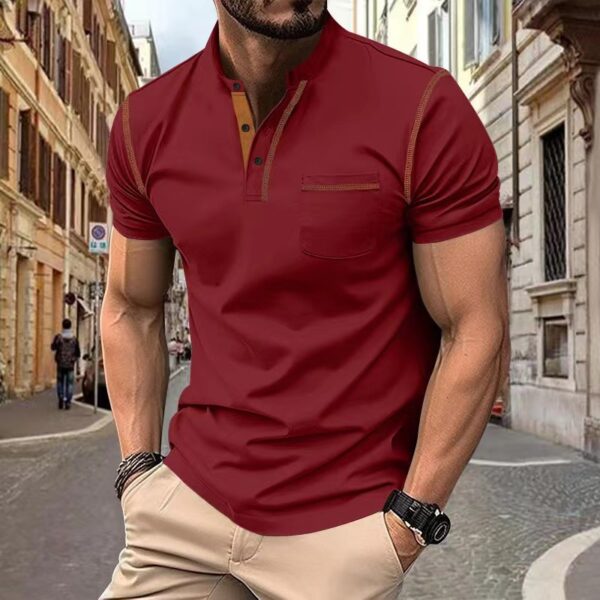 Short-sleeved Polo Shirt Summer Casual Quick-dry Tops Men Clothing - Image 4