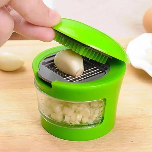 1pc Premium Stainless Steel Multifunctional Garlic Press, Manual Mincer Essential Kitchen Gadget For Home And Restaurant Use - Image 3