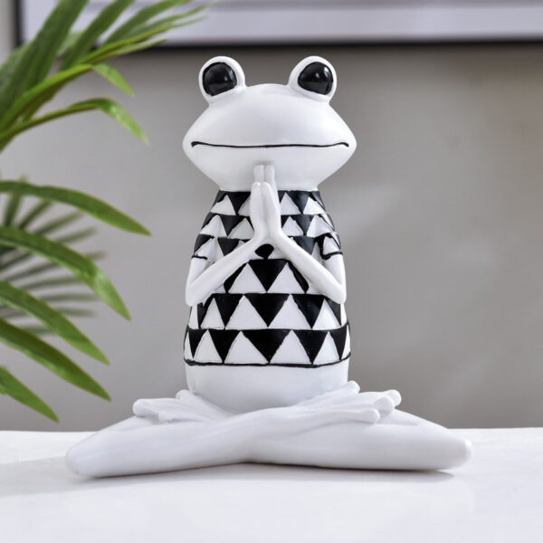 Yoga Frog Figurines Meditation Animal Ornaments Resin Statue Living Room Bedroom Interior Decor Office Home Decoration - Image 8