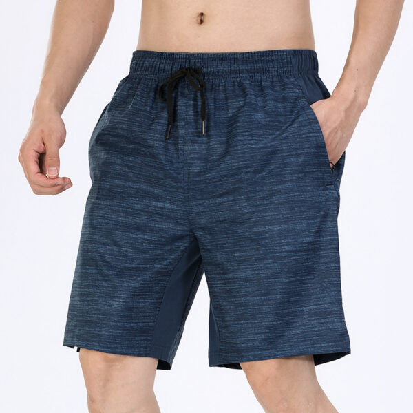 Summer Men's Gyms Shorts Bodybuilding Clothing Men Fitness Zipper Pathwork Workout Cotton Shorts - Image 2